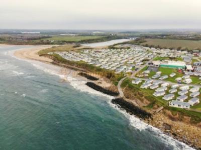 New Sea View Platinum Caravan With Huge Decking นิวคาสเซิล อะพอน ไทน์ ภายนอก รูปภาพ